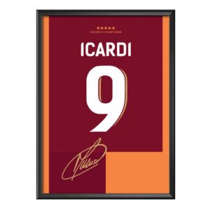 Mauro Icardi 9 Poster (Çerçeveli)