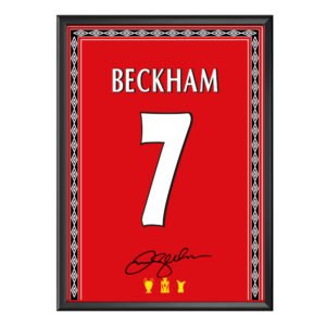 David Beckham 7 ManU Poster (Çerçeveli)