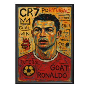 Ronaldo İllüstrasyon Poster (Çerçeveli)