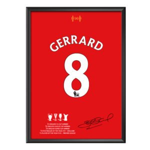Steven Gerrard 8 Poster (Çerçeveli)