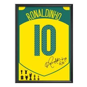 Ronaldinho 10 Brasil Poster (Çerçeveli)