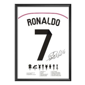 Cristiano Ronaldo 7 Real Poster (Çerçeveli)