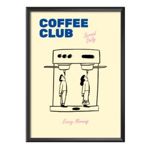 Coffee Club Poster (Çerçeveli)