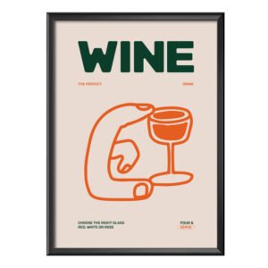Wine Poster (Çerçeveli)